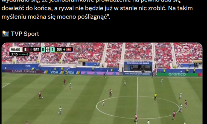 HIT! Oto co powiedział Jacek Laskowski na MINUTĘ PRZED GOLEM Kataru ze Szwajcarią xD